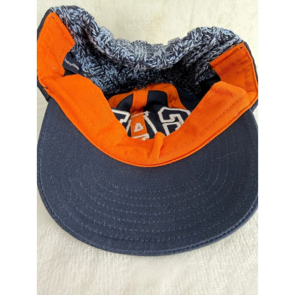 Gap Kids Boys Navy Blue Knit Back Baseball Hat Cap Hybrid